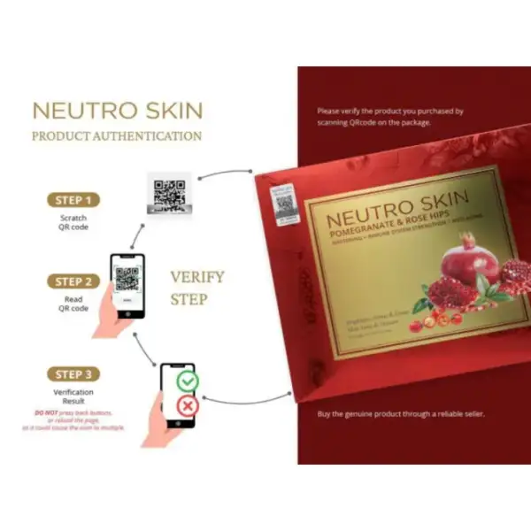 Neutro Skin Pomegranate Rose Hips Whitening + Immune System Strengthen + Anti-Aging - Image 2