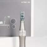 Dermapen Ultima M8 Professional Microneedling Pen - Amazing Microneedle Dermapen for Hair, Beard Growth - Best Skin Care Tool Kit for Face and Body - 2 Cartridges 16 pin.